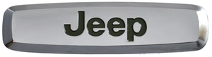 Комплект шильдиков металлических с эмблемой авто "JEEP" и  4 винтовыми креплениями (Пара)
