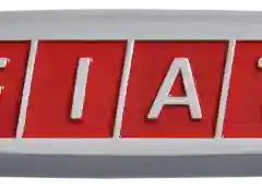 Комплект шильдиков металлических с эмблемой авто "FIAT" и 4 винтовыми креплениями (Пара)