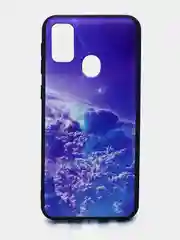 Коричневый чехол силиконовый с принтом для Samsung Galaxy M30s (самсунг)