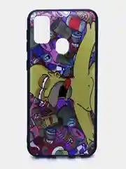 Терракотовый чехол силиконовый с принтом для Samsung Galaxy M30s (самсунг)