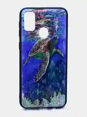 Коралловый меланж чехол силиконовый с принтом для Samsung Galaxy M30s (самсунг)