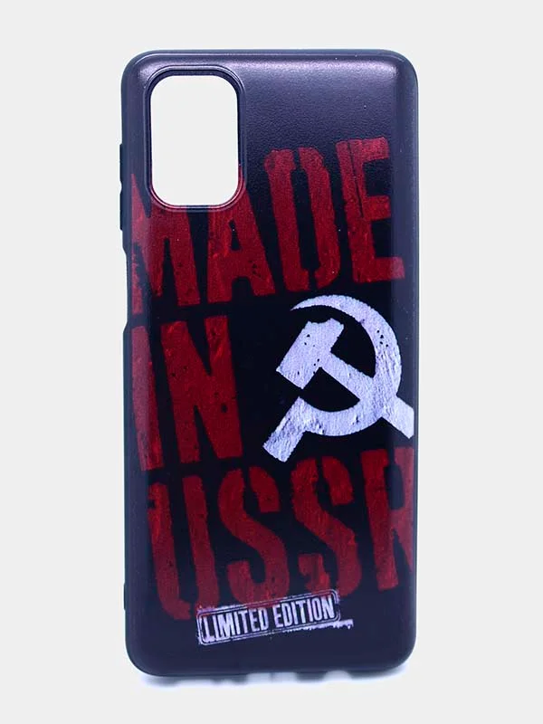 Угольный чехол для Samsung (Самсунг) Galaxy M51, силиконовый, с принтом
