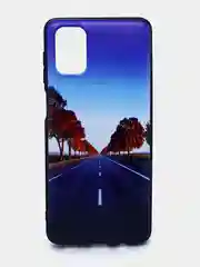 Терракотовый чехол для Samsung (Самсунг) Galaxy M51, силиконовый, с принтом