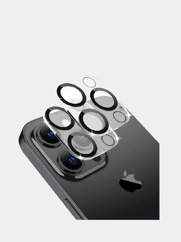 Защитное стекло с окантовкой объективов для камеры iPhone 12 Mini Pro Max