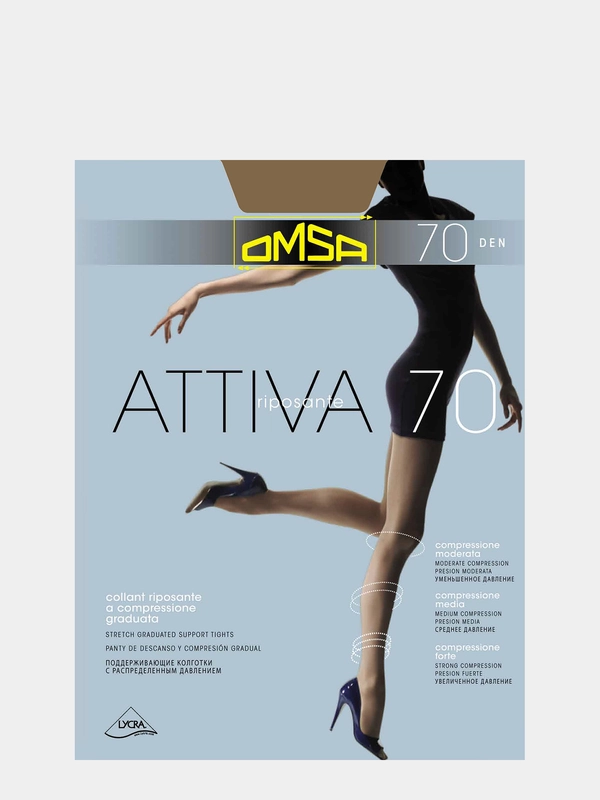 OMSA Attiva 70 den, LYCRA