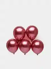 Розовый шары воздушные, хром