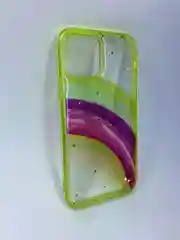 Зеленый чехол накладка с блестками Apple iPhone 12, 12 Pro, 12 Mini, Honor 9X