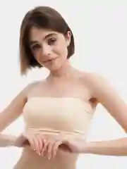 Черный лиф топ без бретелей
