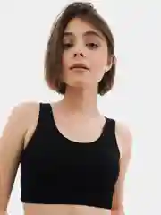 Голубой топ спортивный