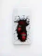 Чехол силиконовый, прозрачный на iPhone, Samsung "Атака Титанов"