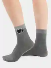 Носки со стразами "Сердечко"