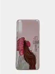 Серый чехол на Xiaomi Redmi 7A, 9A, 9C, с принтом