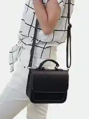 Черный женская сумка портфель