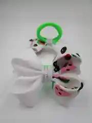 Багровый бантики на резинке, 2 штуки