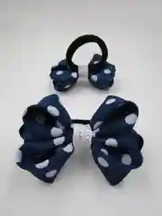 Синий бантики на резинке, 2 штуки