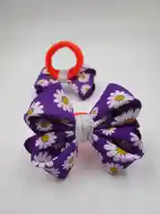 Фиолетовый бантики на резинке, 2 штуки