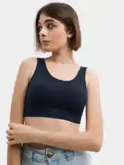 Голубой топ спортивный