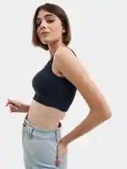 Голубой топ спортивный
