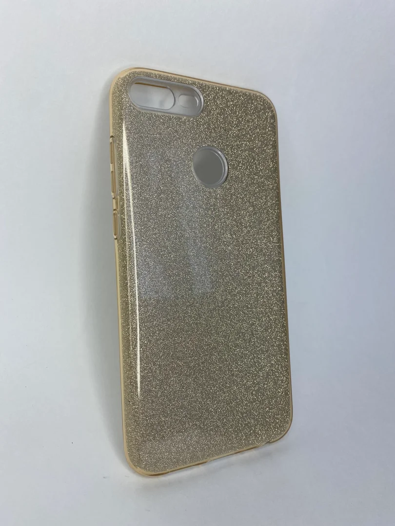 Золотой чехол-накладка c блестками Samsung S11/S20 Plus, S10 Lite (20), S11E/S20, Honor 20, 9 Lite