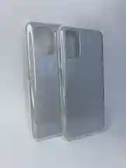 Серебряный чехол-накладка c блестками Samsung S11/S20 Plus, S10 Lite (20), S11E/S20, Honor 20, 9 Lite