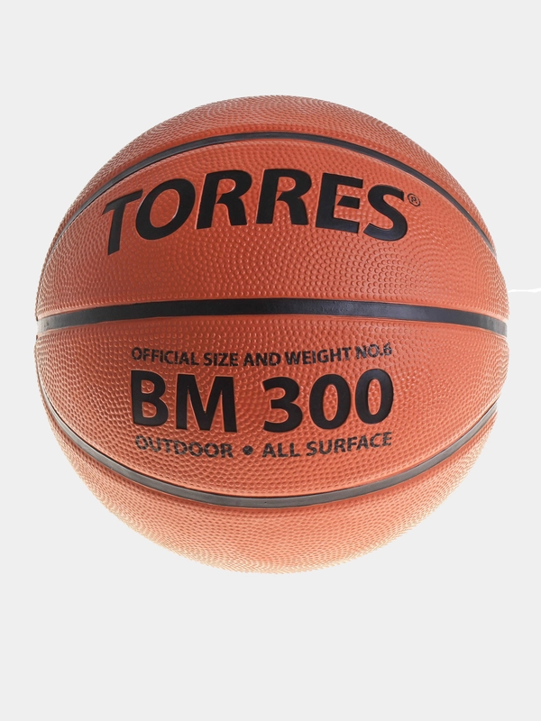 Мяч баскетбольный Torres BM300, размер 5, с иглой