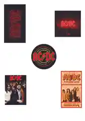 Терракотовый 3d наклейки-стикеры на телефон "Музыка" (BTS, AC/D C, Скриптонит, Макс Корж, Пошлая Молли)