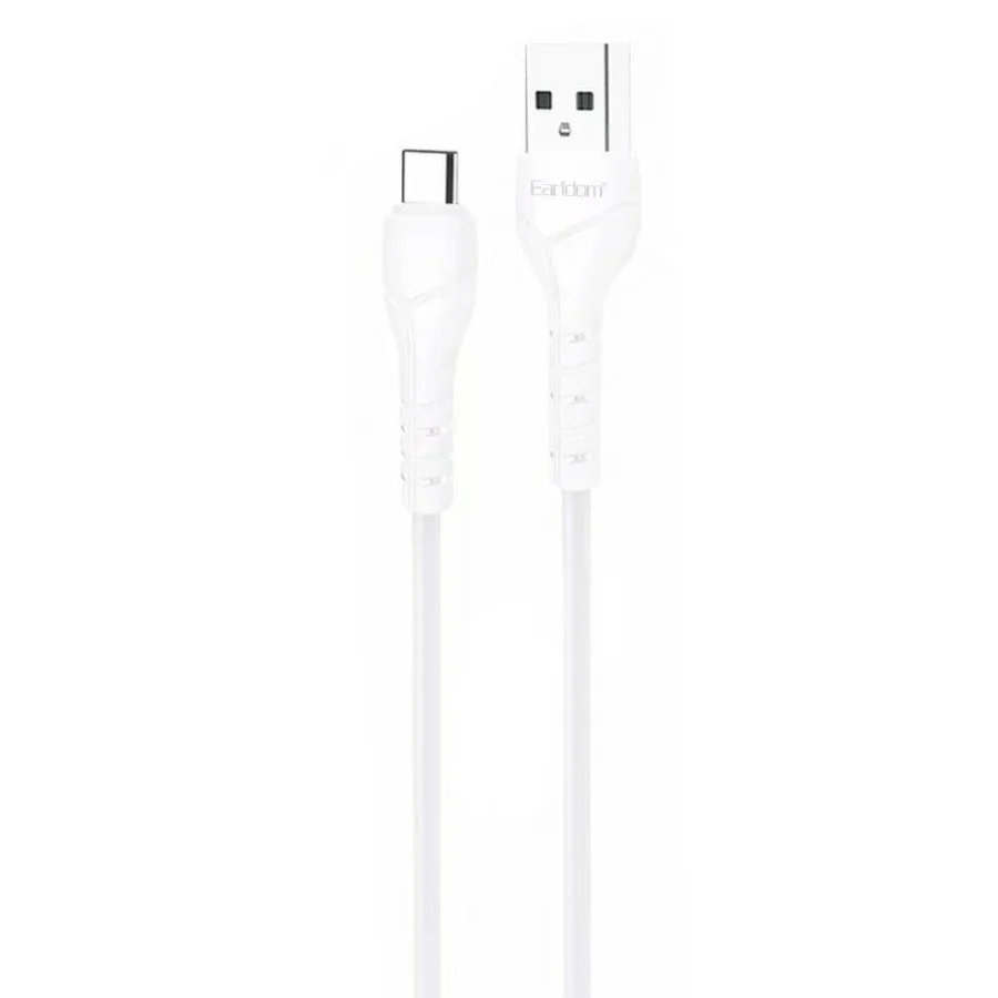 Кабель зарядный Earldom EC-095c на Type-C, 1 метр, 2,4mAh