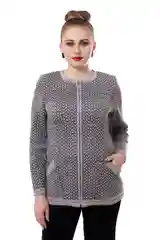Серый жакет женский