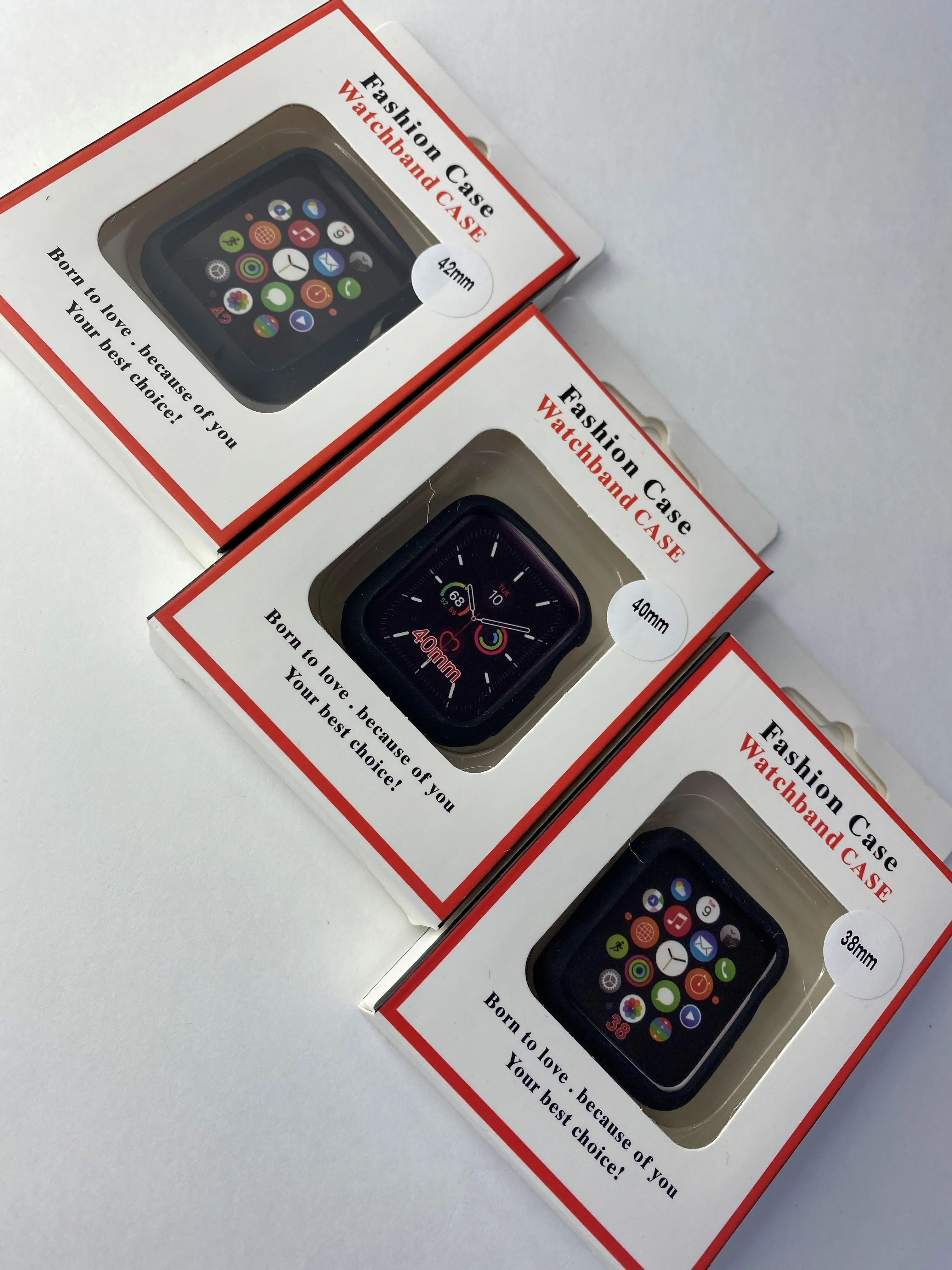 Силиконовый бампер накладка чехол на корпус часов Apple Watch (Эпл вотч) 38,40,42 mm