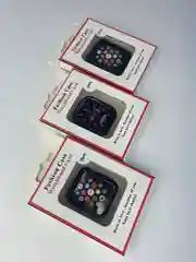 Черный силиконовый бампер накладка чехол на корпус часов Apple Watch (Эпл вотч) 38,40,42 mm
