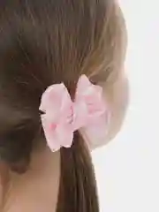Розовый бантики на резинке, 2 шт