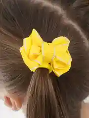 Желтый бантики на резинке, 2 шт