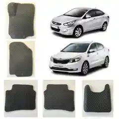 3-D Автомобильные EVA / ЭВА / ЕВА коврики в салон для KIA RIO 3 / HYUNDAI SOLARIS 1