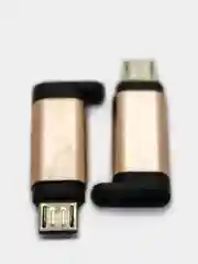 Адаптер Lightning - Micro, T2 J0021, золотой