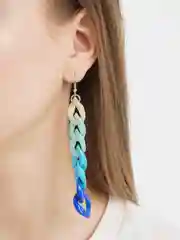 Серьги в виде цепи
