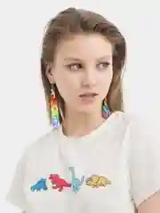 Серьги в виде цепи