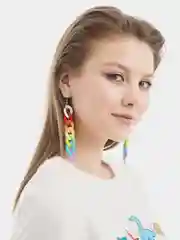 Серьги в виде цепи
