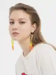 Серьги в виде цепи