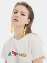 Серьги в виде цепи