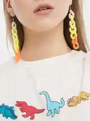 Серьги в виде цепи