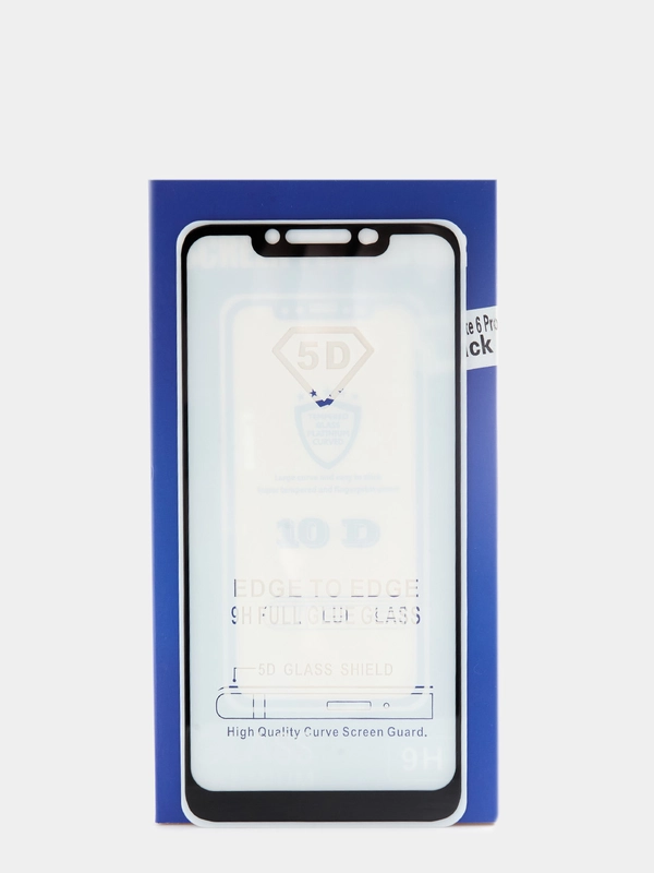Защитное стекло Xiaomi Redmi Note 6 Pro, черный, 5D