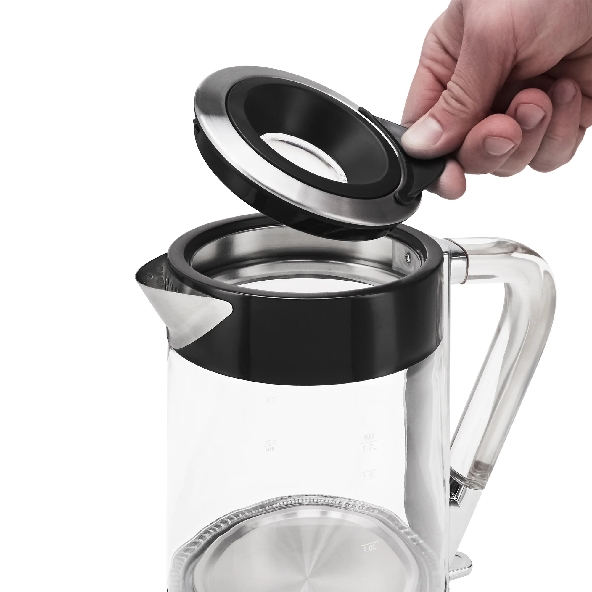Чайник Polaris PWK 1715CGL Water Way Pro Черный
