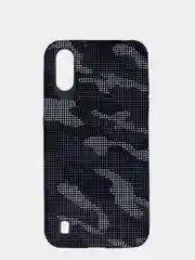 Черный чехол Samsung Galaxy A01 / M01, Самсунг Галакси А01 / М01 силиконовый камуфляж