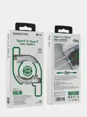 Кабель зарядный Borofone BX44, 100W, 20V, 5A, Type-C, Type-C для Android и ноутбуков