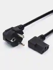 Сетевой шнур питания, кабель ATcom AT10119 CEE 7/7- IEC 320 C13 (0.75 мм) угловой, 1.8 м