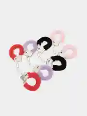 Наручники с мехом металлические