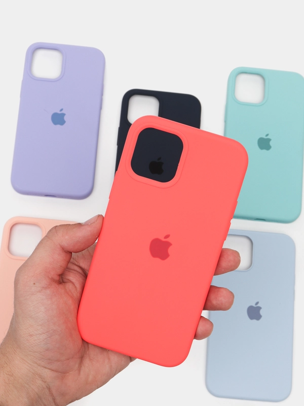 Чехол Aple Silicone Case с закрытым низом для iPhone 12/12PRO