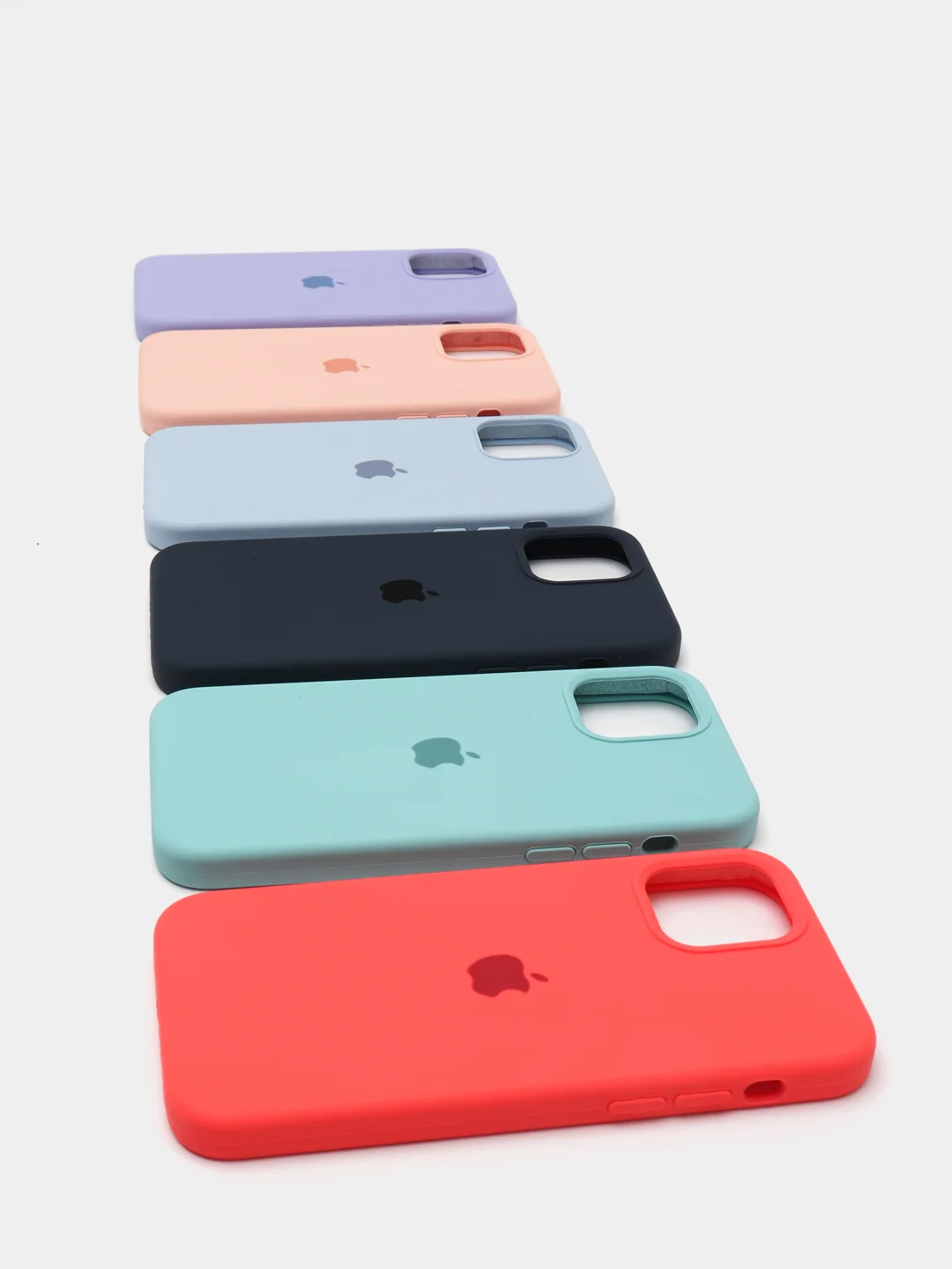 Чехол Aple Silicone Case с закрытым низом для iPhone 12/12PRO