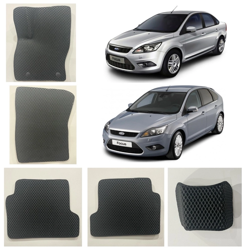 3-D Автомобильные EVA / ЭВА / ЕВА коврики в салон для FORD FOCUS 2 / ФОРД ФОКУС 2