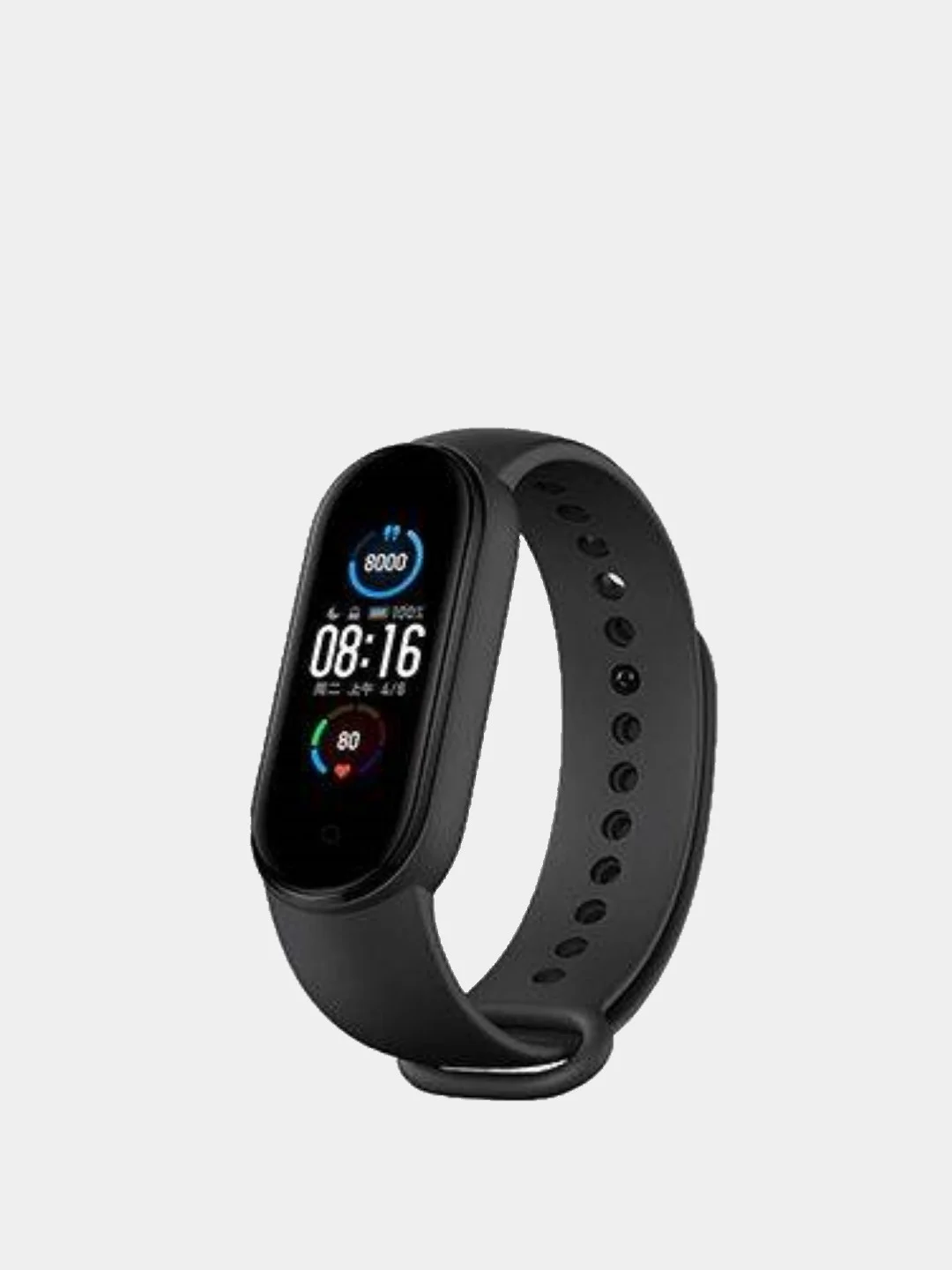 Черный ремешок для Xiaomi Mi Band 5, 6